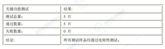 電特性測(cè)試