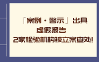 「案例·警示」出具虛假報(bào)告 2家檢驗(yàn)機(jī)構(gòu)被立案查處!